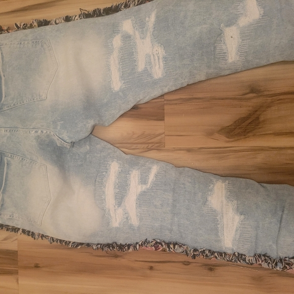 Stacked Jeans Embroidered Sides 32 - Picture 11 of 13